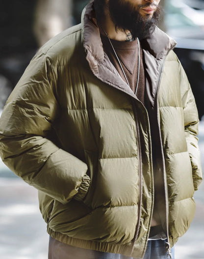 American Double-Sided White Duck Down All-Match Men's Jacket - Harmony Gallery