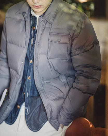 American Casual 90 Lightweight Down Warm Bread Outside Men's Jacket - Harmony Gallery