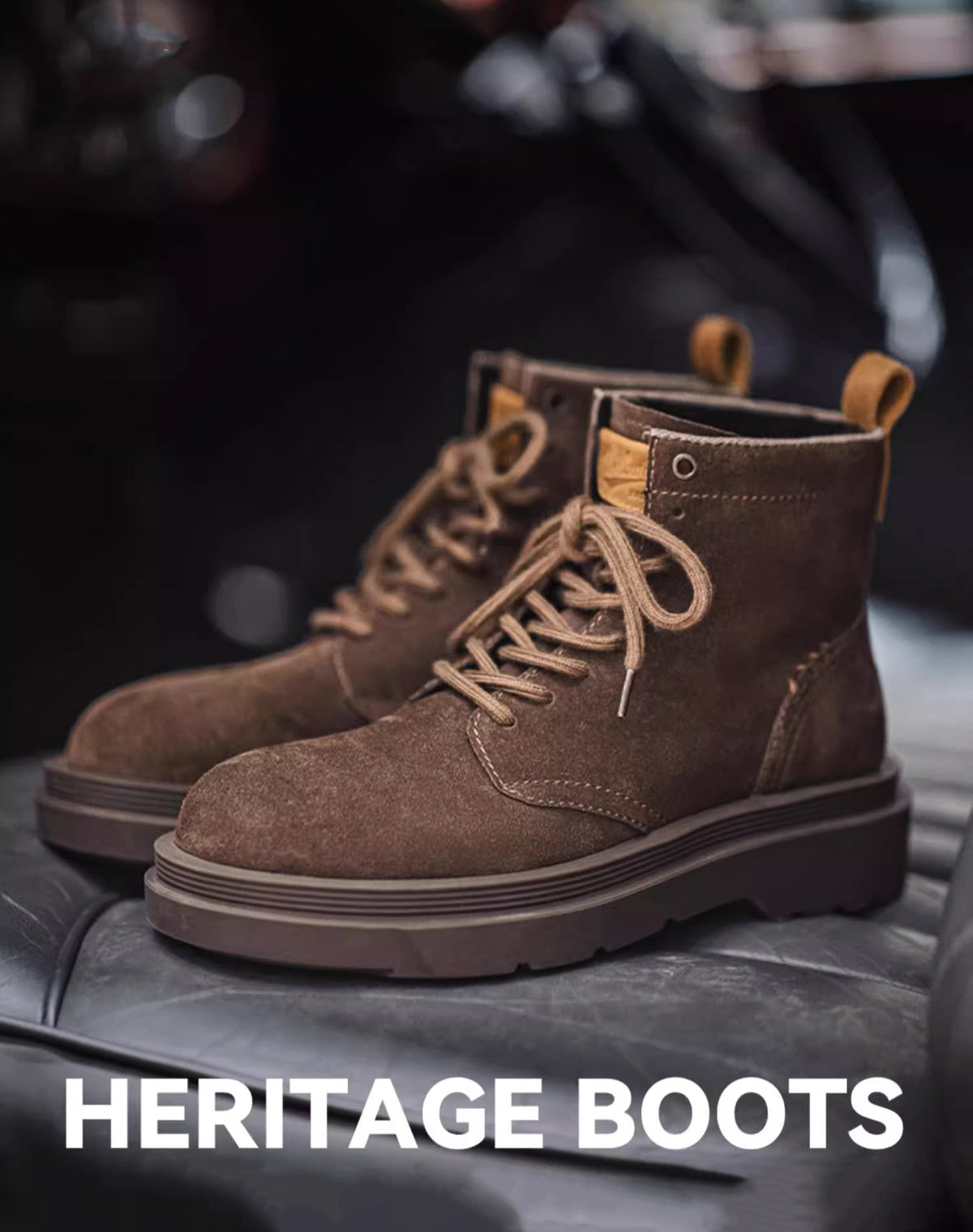 Wilderness Rock Casual Thick Bottom Mid-High Top Suede Martin Men's Boot - Harmony Gallery