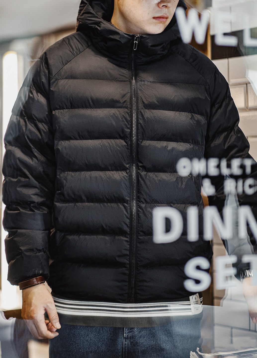 American Thin Waterproof Quilted Cotton Clothing Warm Rib Men's Jacket - Harmony Gallery