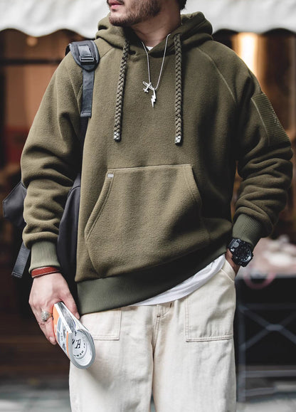American Casual Heavyweight Fleece Thickened Pullover Men's Sweater - Harmony Gallery