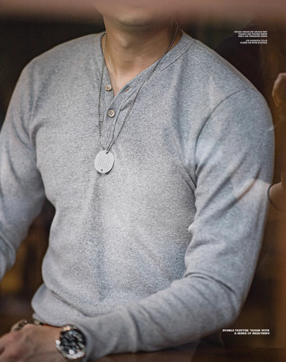 American Retro Heavy Tough Guy Leisure Men's Sweater - Harmony Gallery