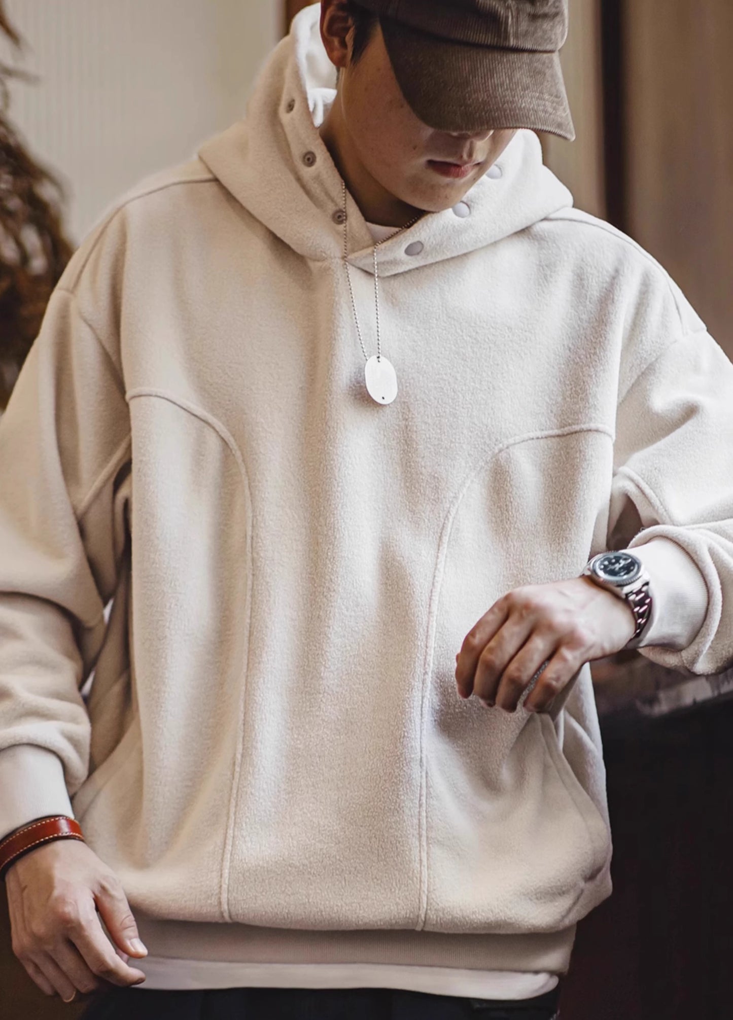 American Double-Sided Polar Fleece Plus Velvet Warm Pullover Men's Sweater - Harmony Gallery