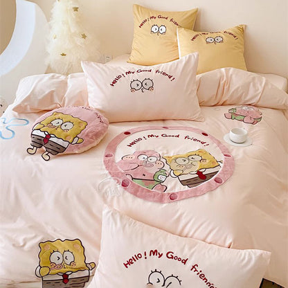 Cute SpongeBob SquarePants Pure Cotton Four-Piece Bed Set - Harmony Gallery