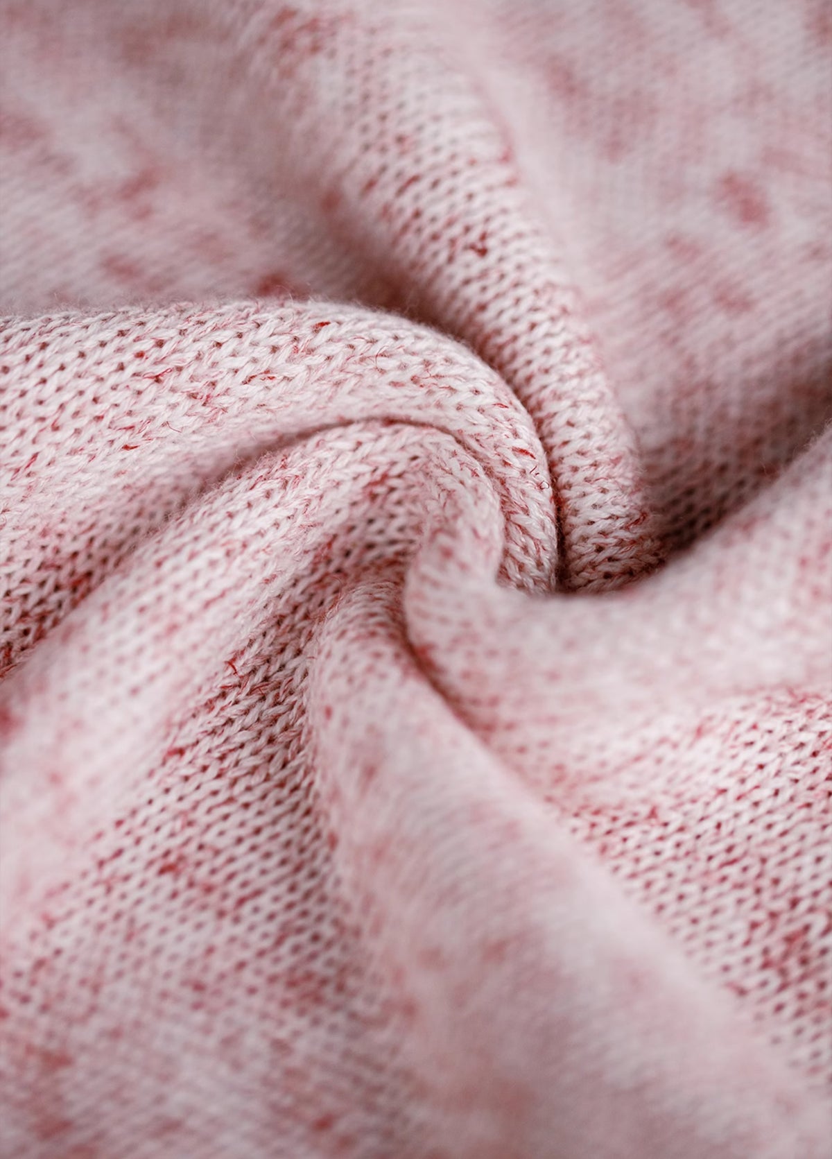 American Mottled Pink Knitted Drape Breathable Thin Threaded Neckline Men's T-Shirt - Harmony Gallery