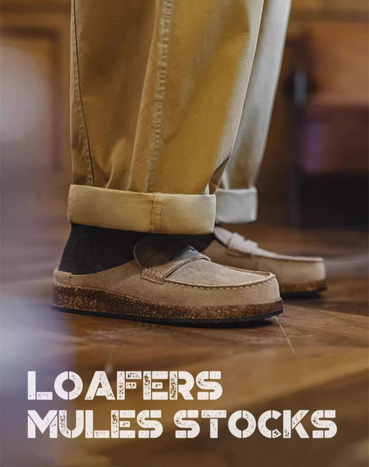 Loafer Mules Thick-Soled Slippers All-Match Indoor And Outdoor Men's Dress Shoes - Harmony Gallery