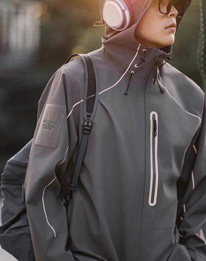 American Lightsaber Functional Reflective Three-Proof Wear-Resistant Mountaineering Men's Jacket - Harmony Gallery