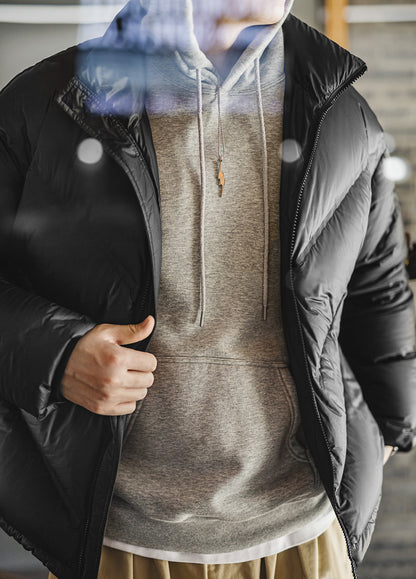 American Matte Short Sealed Bread Warm Outerwear Drill-Proof Men's Jacket - Harmony Gallery