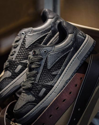 American Black Mamba Snake Low-Top Non-Slip Flat-Soled Men's Casual Shoes - Harmony Gallery
