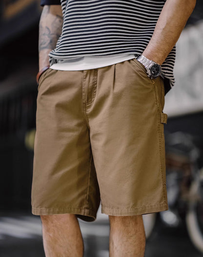 American Retro Old Lumberjack Multi-Pocket Cotton Quarte Men's Shorts - Harmony Gallery