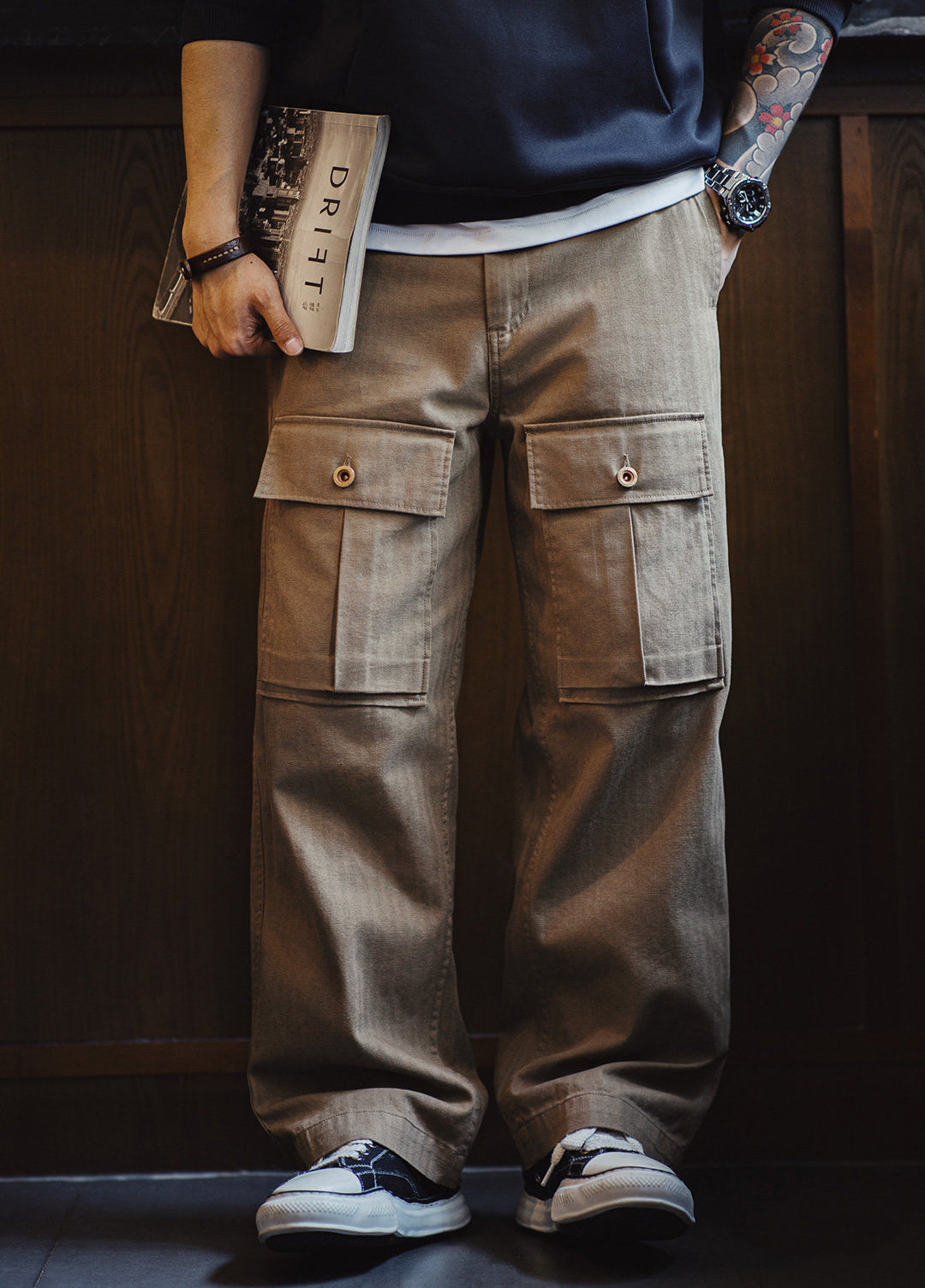 American Woven M43 Modified Herringbone Pattern Pocket Men's Trousers