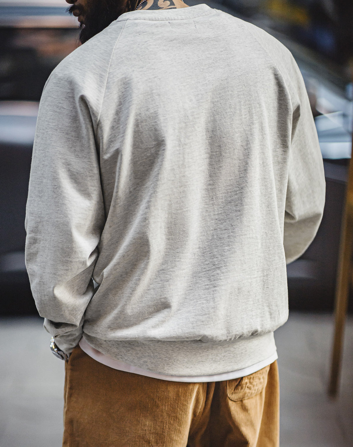 American Retro Baseball Print Heavy Letter Embroidery Loose Men's Sweater - Harmony Gallery