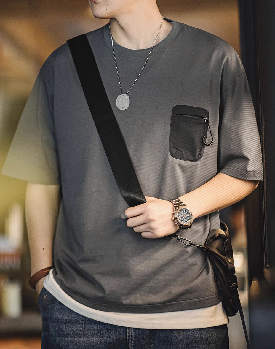 American Sorona Cool Breathable Antibacterial Half-Sleeved Men's T-Shirt - Harmony Gallery