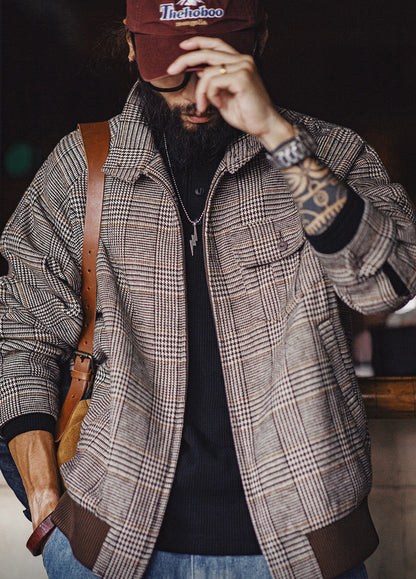 American Houndstooth Harrington G9 Old Money Harrington Men's Jacket