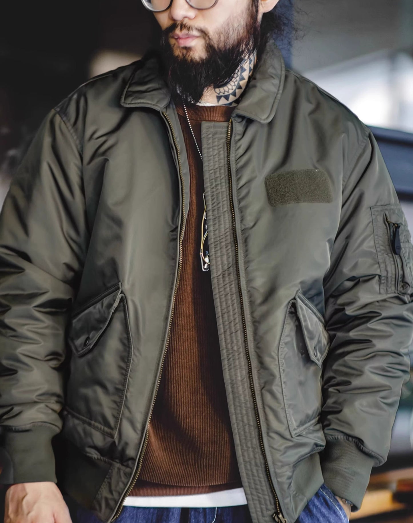 American Retro CWU45P Military Pilot Bomber Waterproof Men's Jacket - Harmony Gallery