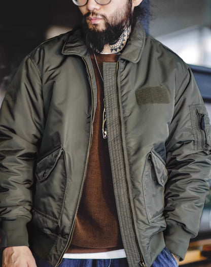 American Retro CWU45P Military Pilot Bomber Waterproof Men's Jacket - Harmony Gallery