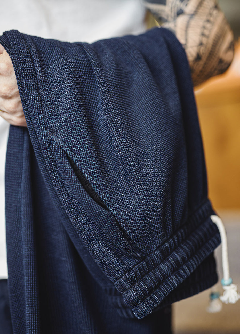 American Retro Knitted Drape Waffle Sweatpants Textured Men's Trousers - Harmony Gallery