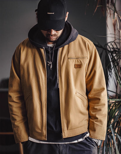 American Retro Detroit Hunting Heavy Canvas Men's Jacket - Harmony Gallery