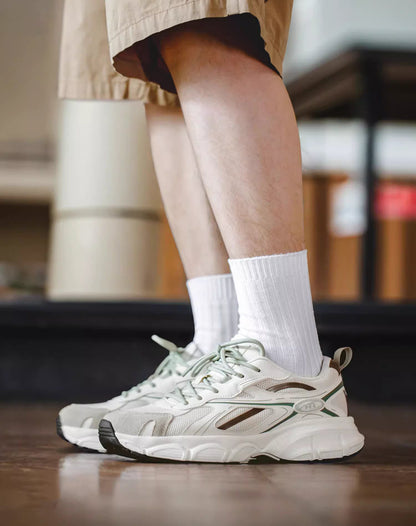 Jogging Morandi Green Breathable All-Match Men's Sports Shoes - Harmony Gallery