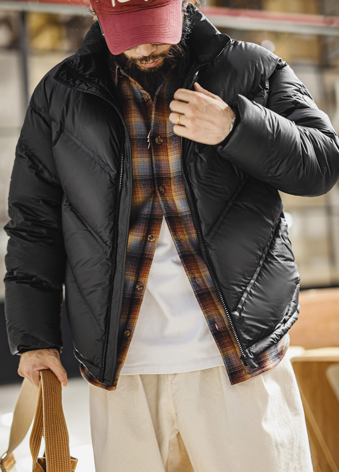 American Matte Short Sealed Bread Warm Outerwear Drill-Proof Men's Jacket - Harmony Gallery