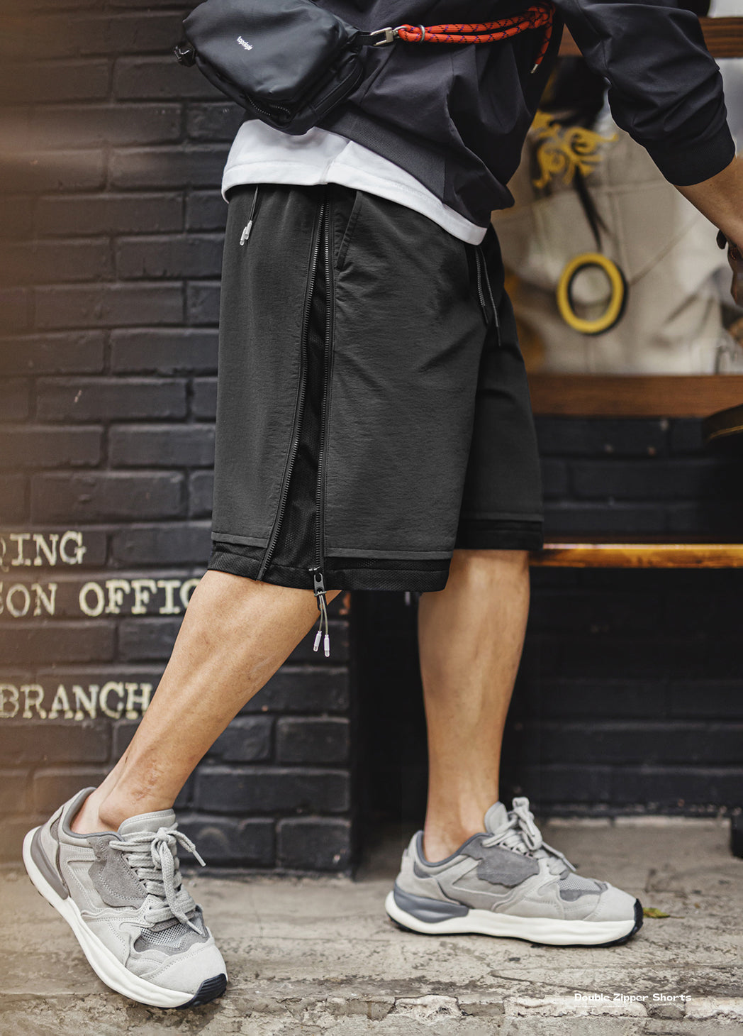 American Outdoor Functional Side Zipper Breathable Sports Men's Shorts - Harmony Gallery