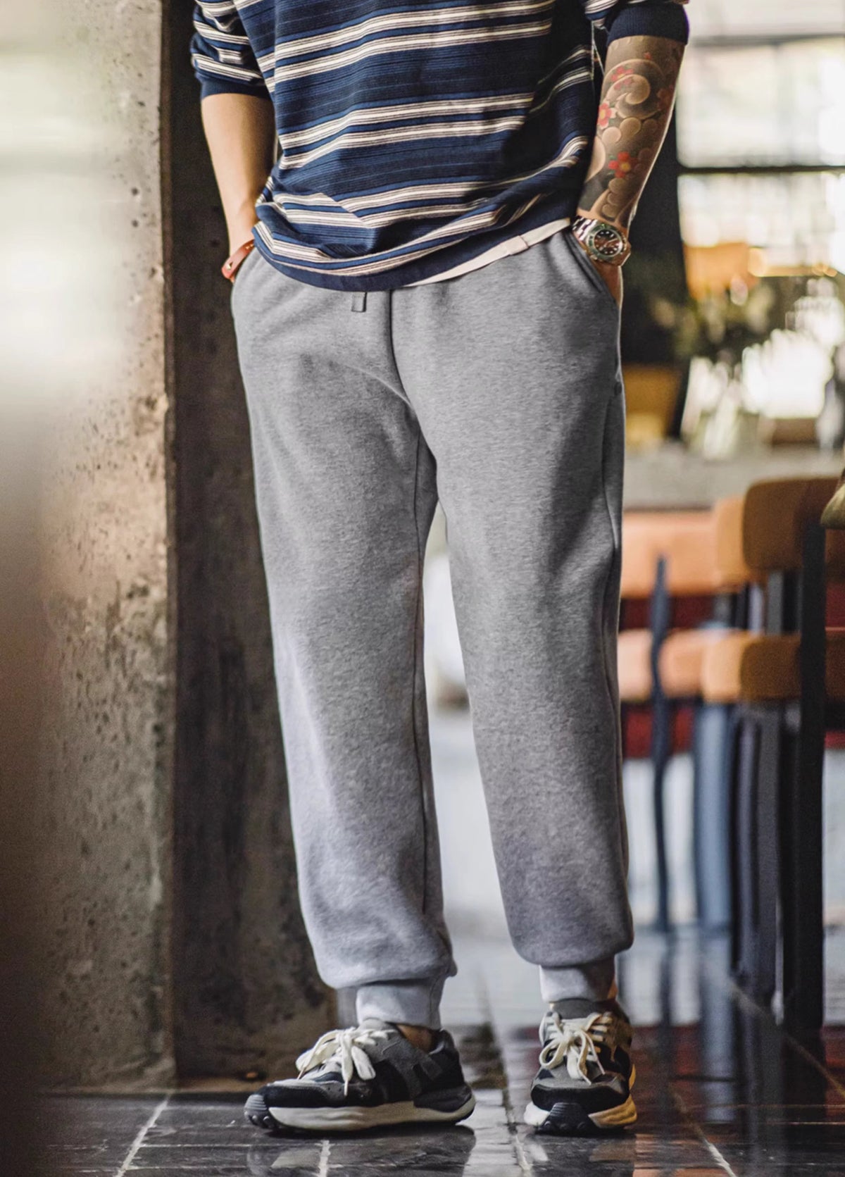 American Retro Navajo Heavy Velvet Polar Fleece Sports Men's Trousers - Harmony Gallery