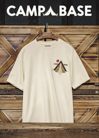 American Creative Cotton Heavy Half Sleeve Threaded Neckline Men's T-Shirt - Harmony Gallery