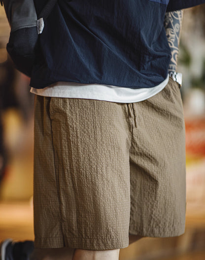 Workwear American Plaid Functional Woven Men's Shorts - Harmony Gallery