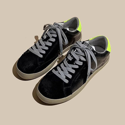 Leather Genuine Dirty Star Skate Sport Women's Shoes - Harmony Gallery