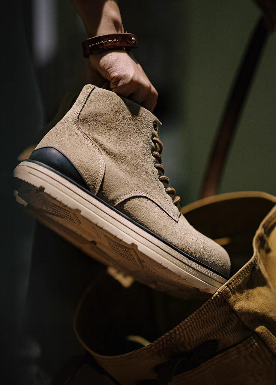 American Retro Winter Height-Enhancing Non-Slip Leather Men's Boot - Harmony Gallery
