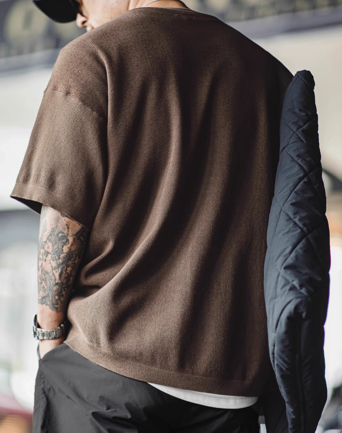 American Workwear lyocell Cool Versatile Knitted Men's T-Shirt - Harmony Gallery