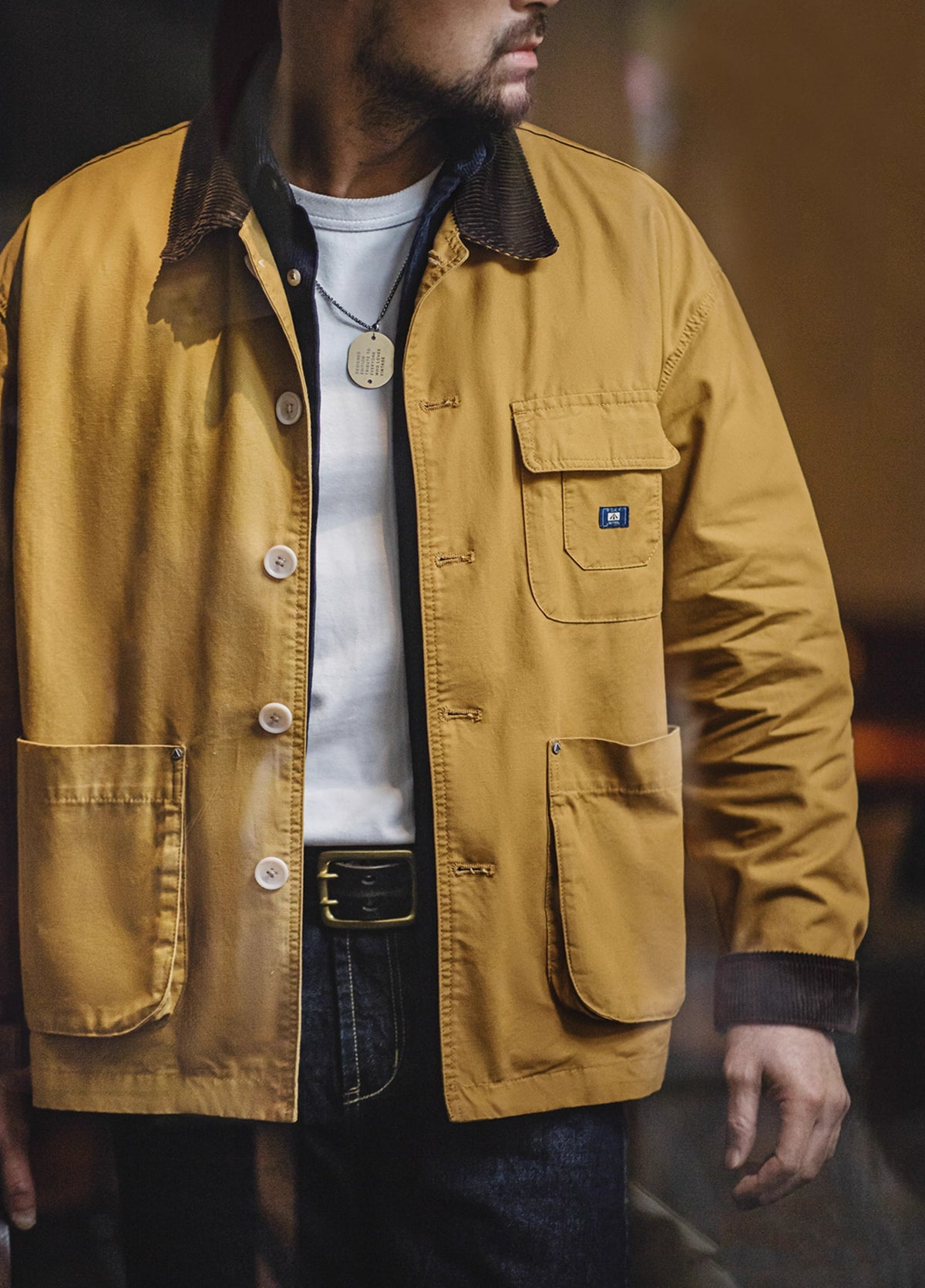 American Workwear Retro Safari Multiple Pockets Men's Jacket - Harmony Gallery