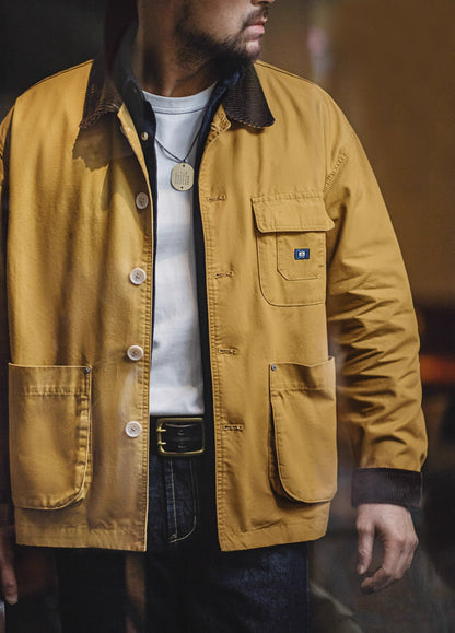 American Workwear Retro Safari Multiple Pockets Men's Jacket - Harmony Gallery