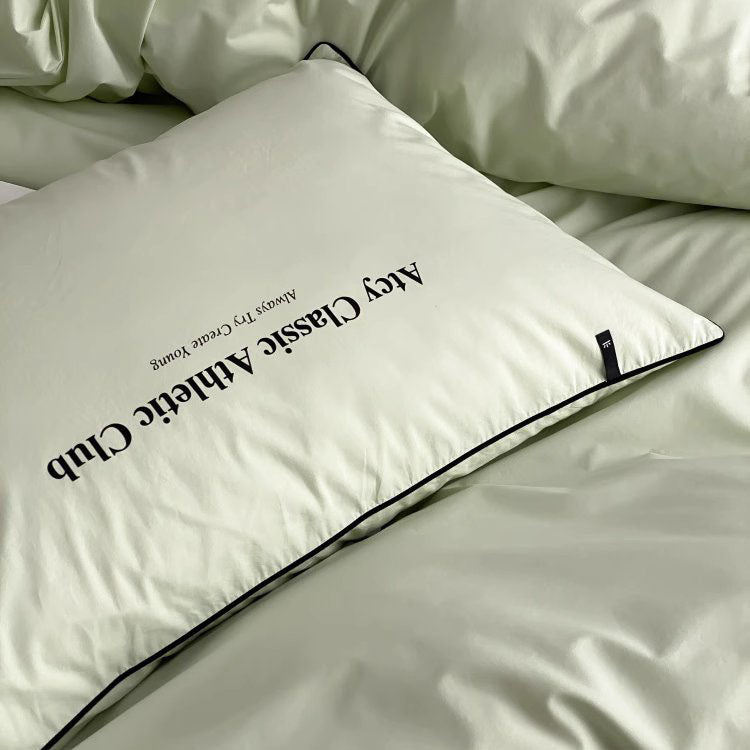 Light Luxury And High-End Four-Piece Pure Cotton Minimalist Bed Set - Harmony Gallery