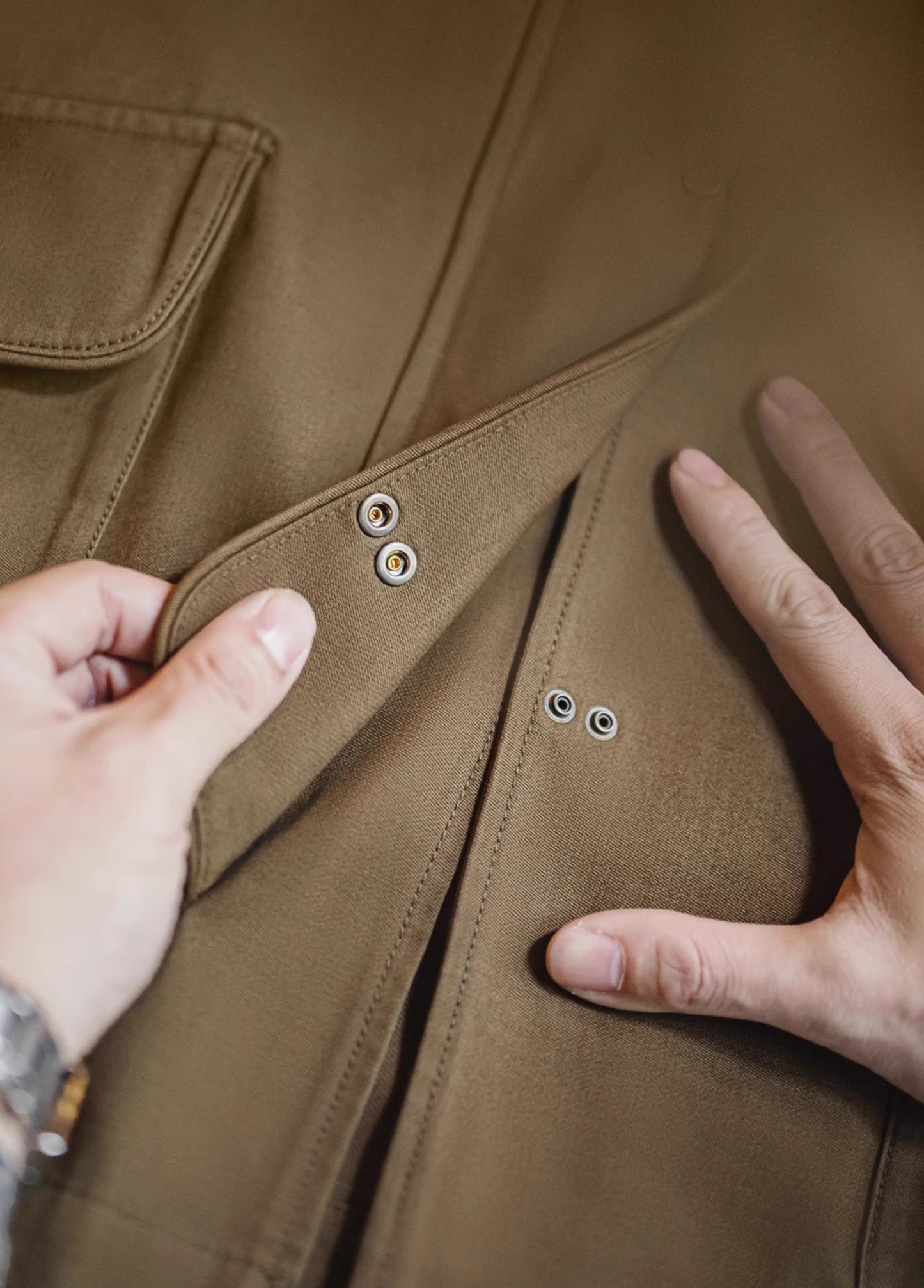 American Retro Fire Button Heavy Coat Cotton Canvas Men's Jacket - Harmony Gallery