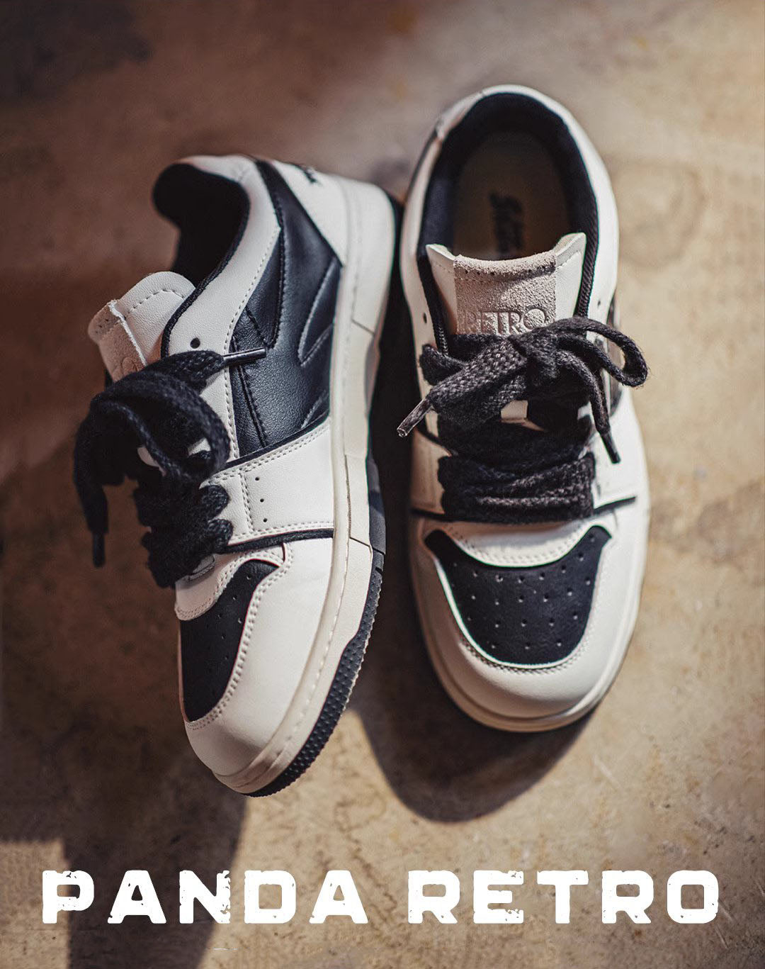 Reverse Panda White Versatile Breathable Sports Men's Casual Shoes - Harmony Gallery