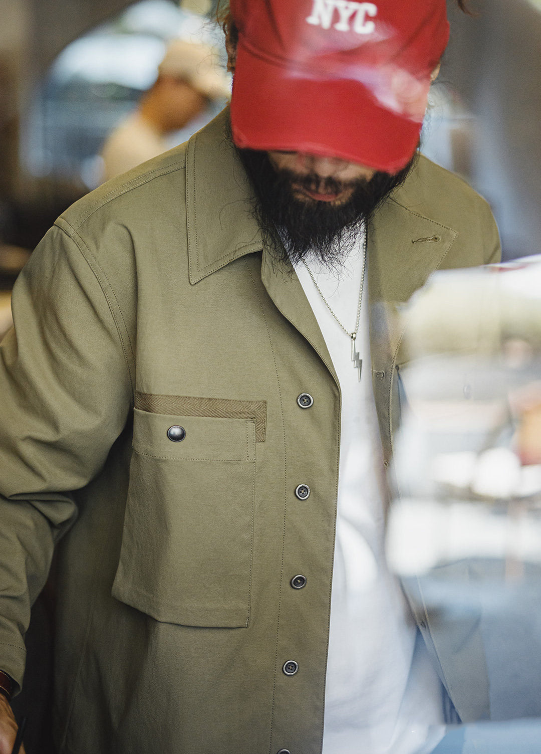 American Retro M43 Military Green With Pockets Heavyweight Men's Jacket