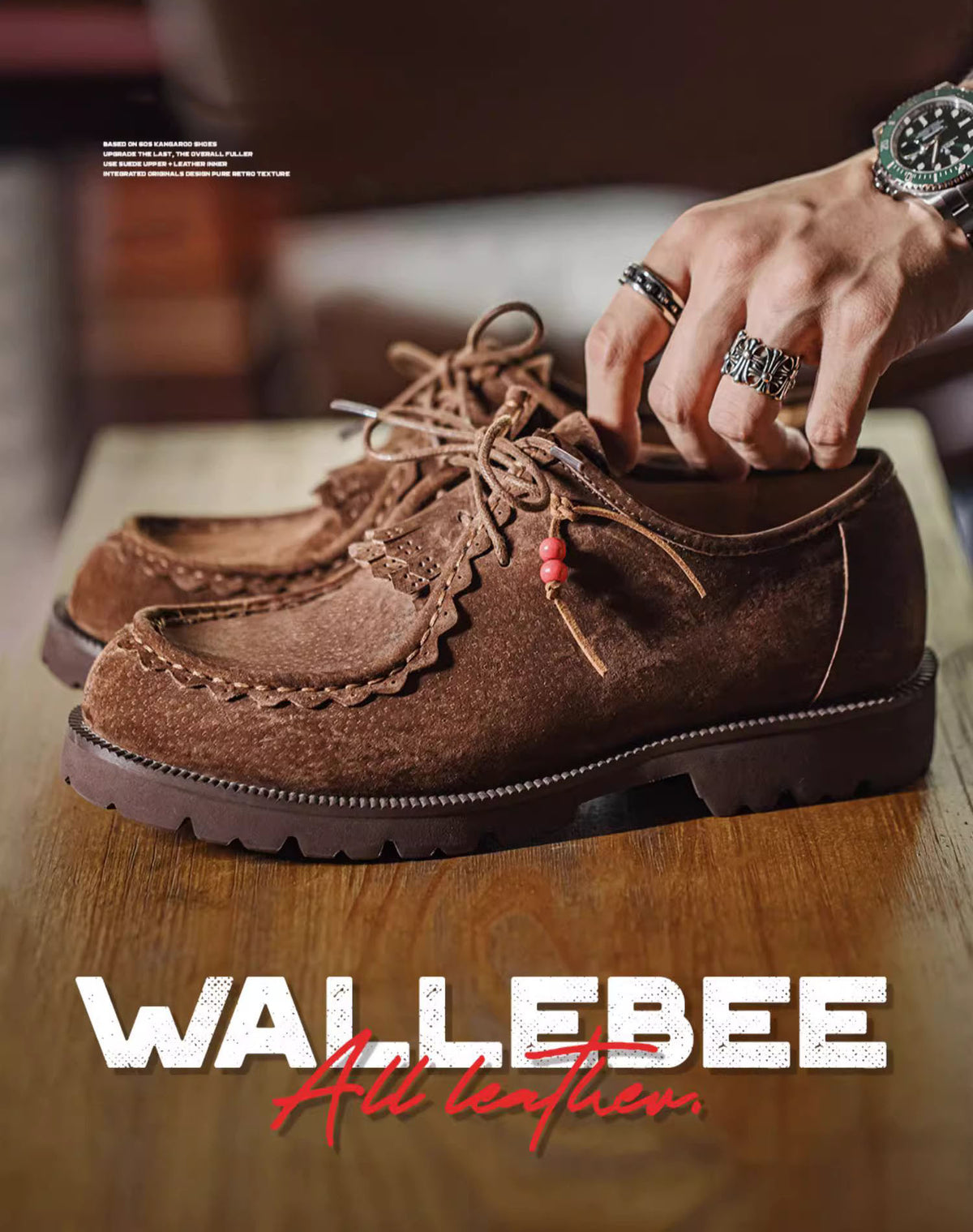 Retro Casual Workwear Postman Maillard Leather Men's Dress Shoes - Harmony Gallery