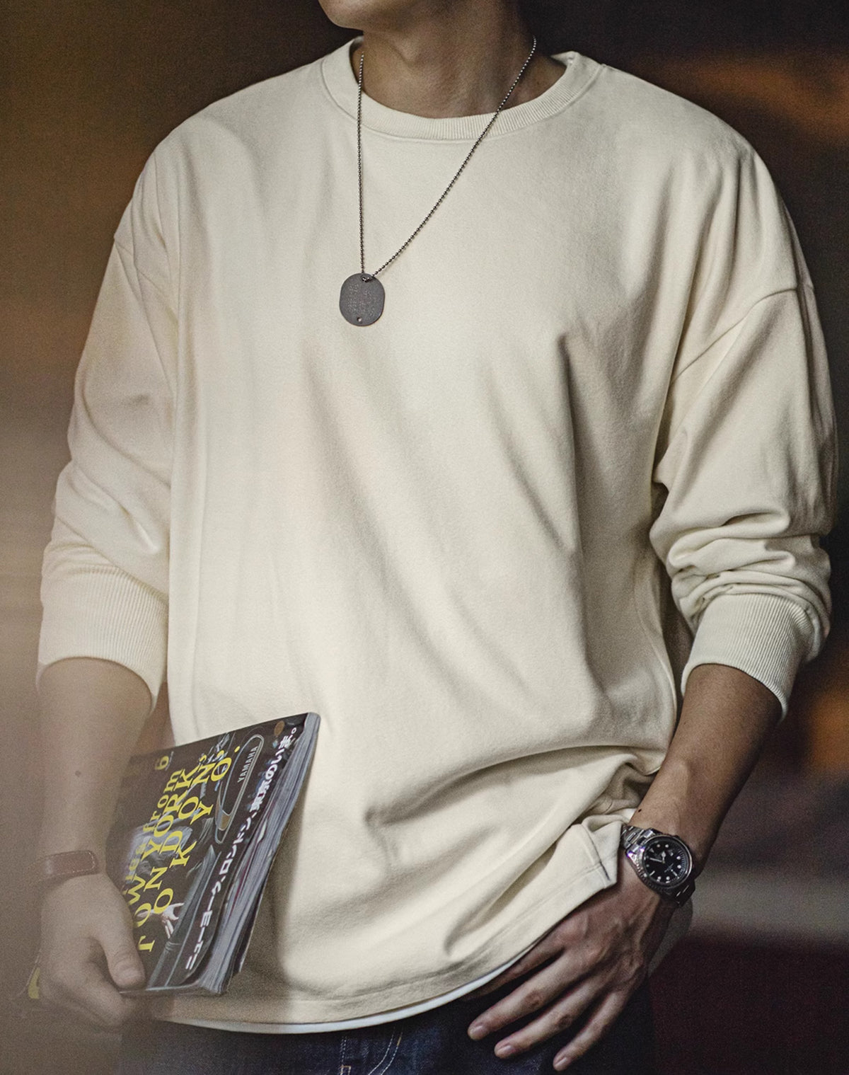 American Double-Sided Brushed Imitation Velvet Warm Men's Sweater - Harmony Gallery