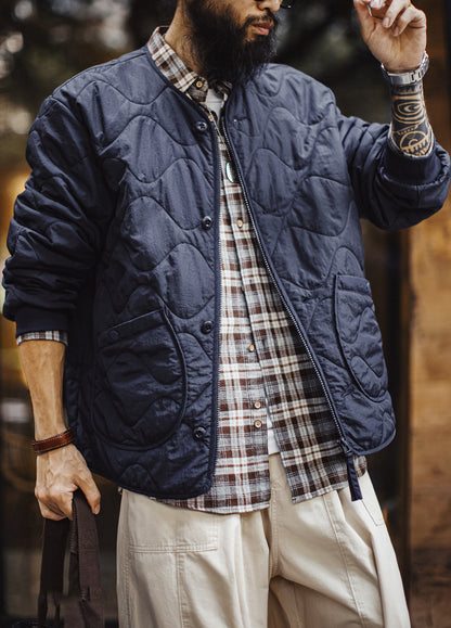 American Quilted M65 Cotton Short Thin With Lining Base Baseball Men's Jacket