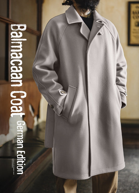 German Retro Mid-Length Oversized Outerwear Business And Leisure Men's Coat - Harmony Gallery