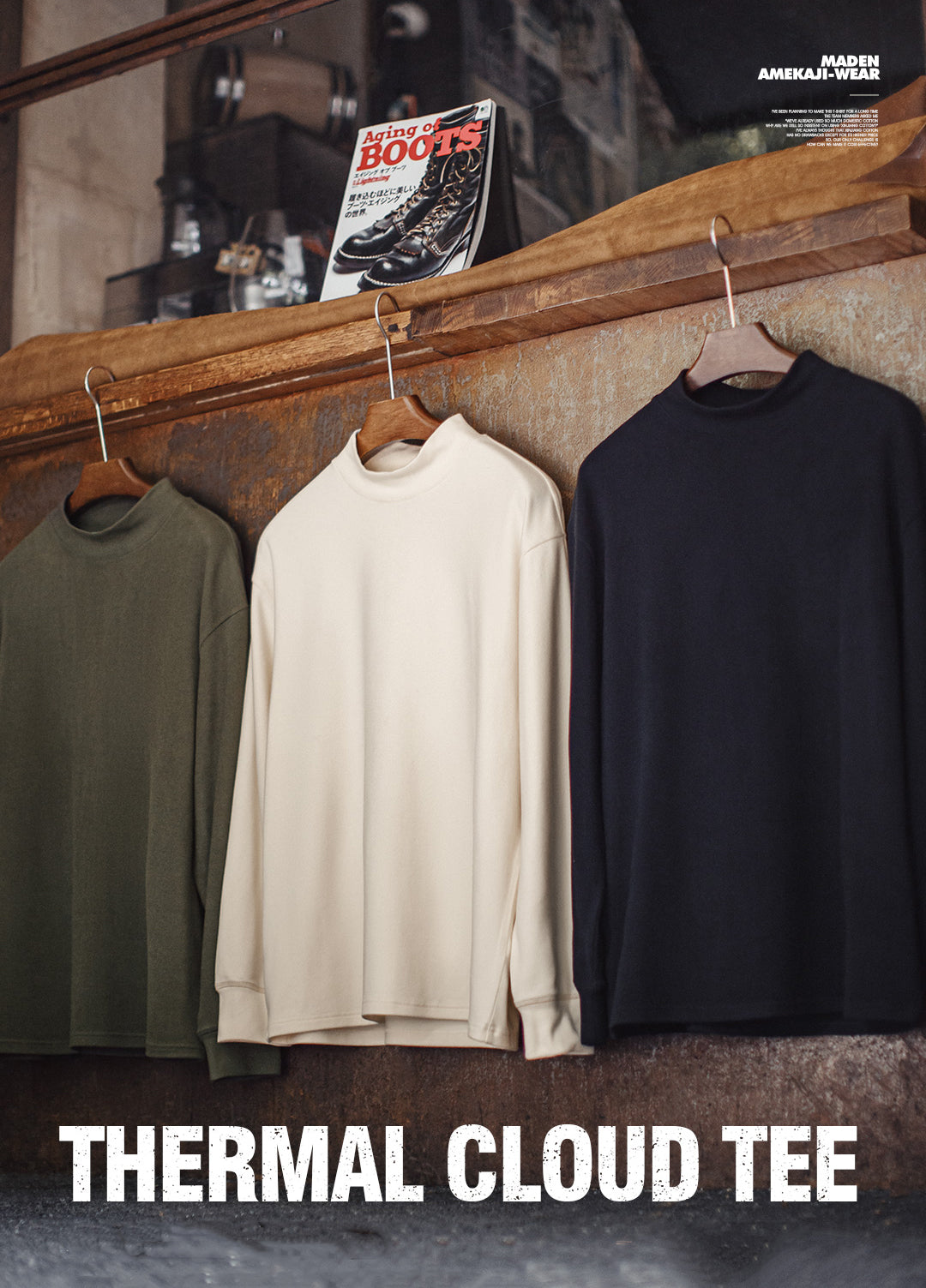 American Mock Neck Thermal Underwear Anti-Static Inner Layer Men's Sweater - Harmony Gallery