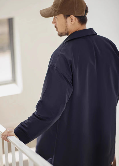American Retro Teflon Three-Proof Lapel Windbreaker Men's Jacket - Harmony Gallery