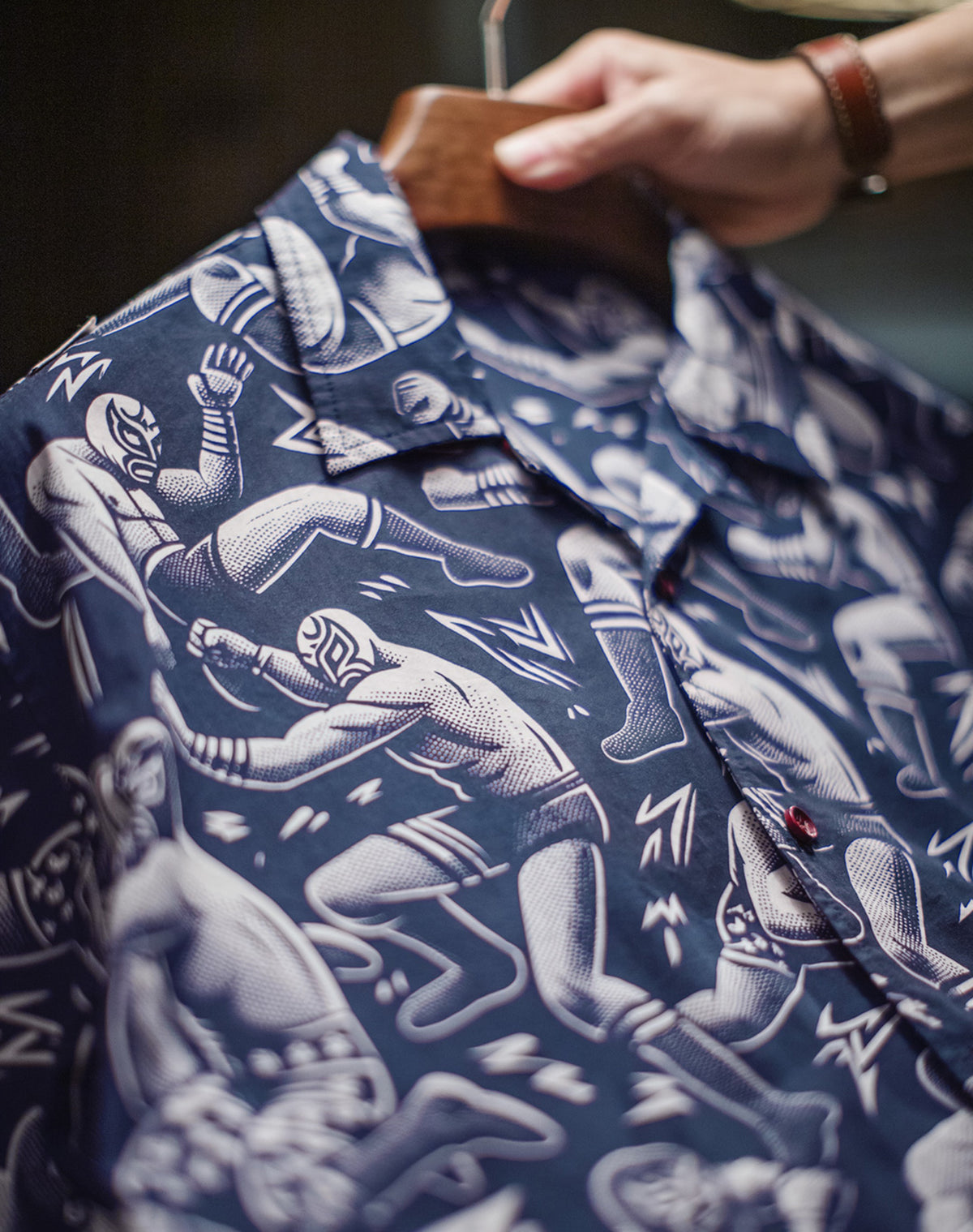 American Workwear Retro Full Print Cuban Collar Loose Hawaiian Men's Shirt - Harmony Gallery