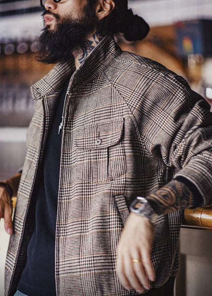 American Houndstooth Harrington G9 Old Money Harrington Men's Jacket