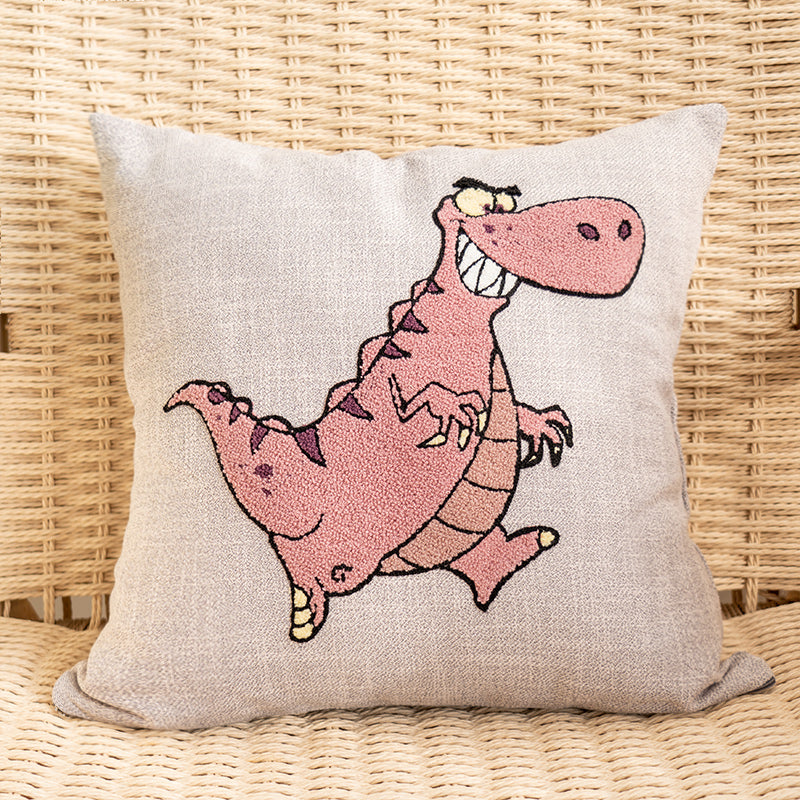 Charming Animal-Themed Decorative Linen Textured Fabric Throw Pillows - Harmony Gallery