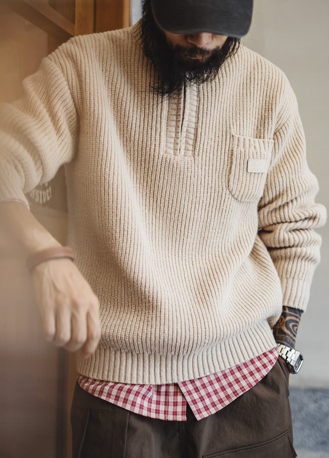 American Old Money Half-Zipper Pullover Soft Warm Men's Sweater - Harmony Gallery
