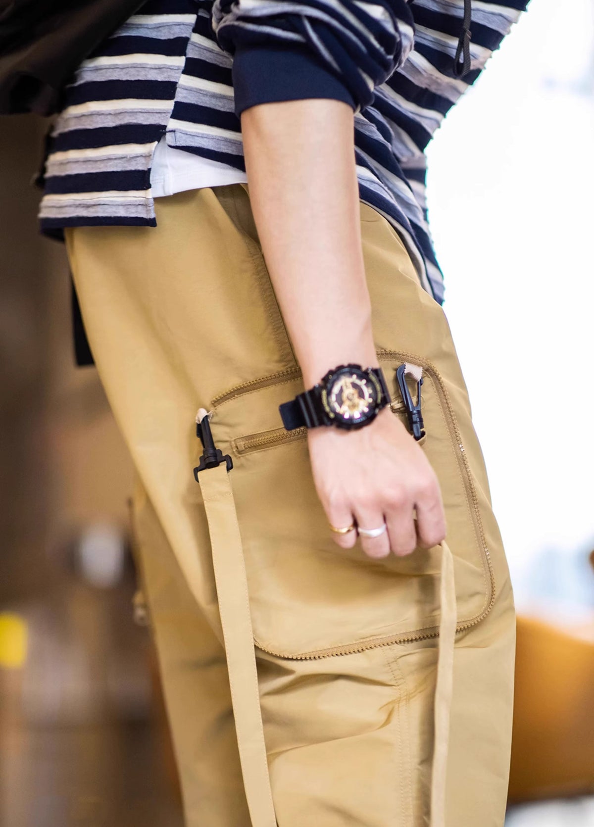 American Multi-Functional Pocket Loose Drawstring Men's Trousers - Harmony Gallery