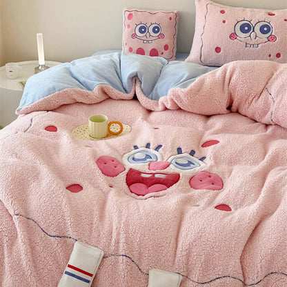 SpongeBob SquarePants Washed Four-Piece Pure Cotton Bed Set - Harmony Gallery
