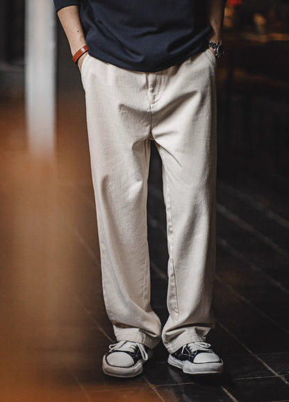American Retro Off-White Cottonseed shell Clean Fit Men's Jeans - Harmony Gallery